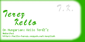 terez kello business card